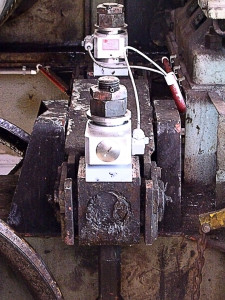 Capteur de compression HF 40 placé sur un palonnier d'équilibrage